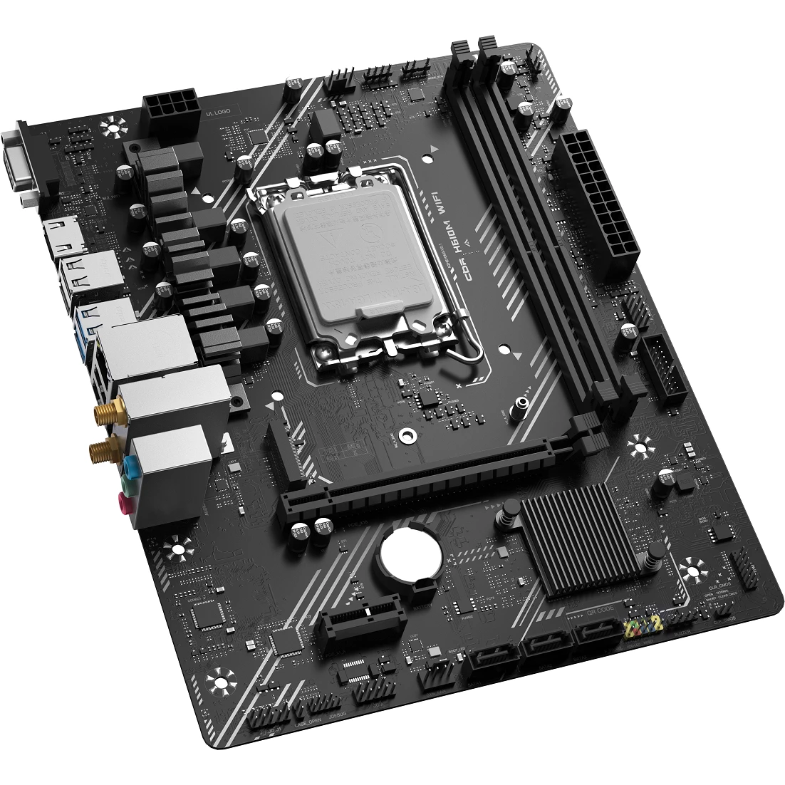 Материнская плата CBR H610M WiFi - MB-MSH610M-D5-WF-RTL - фото 2