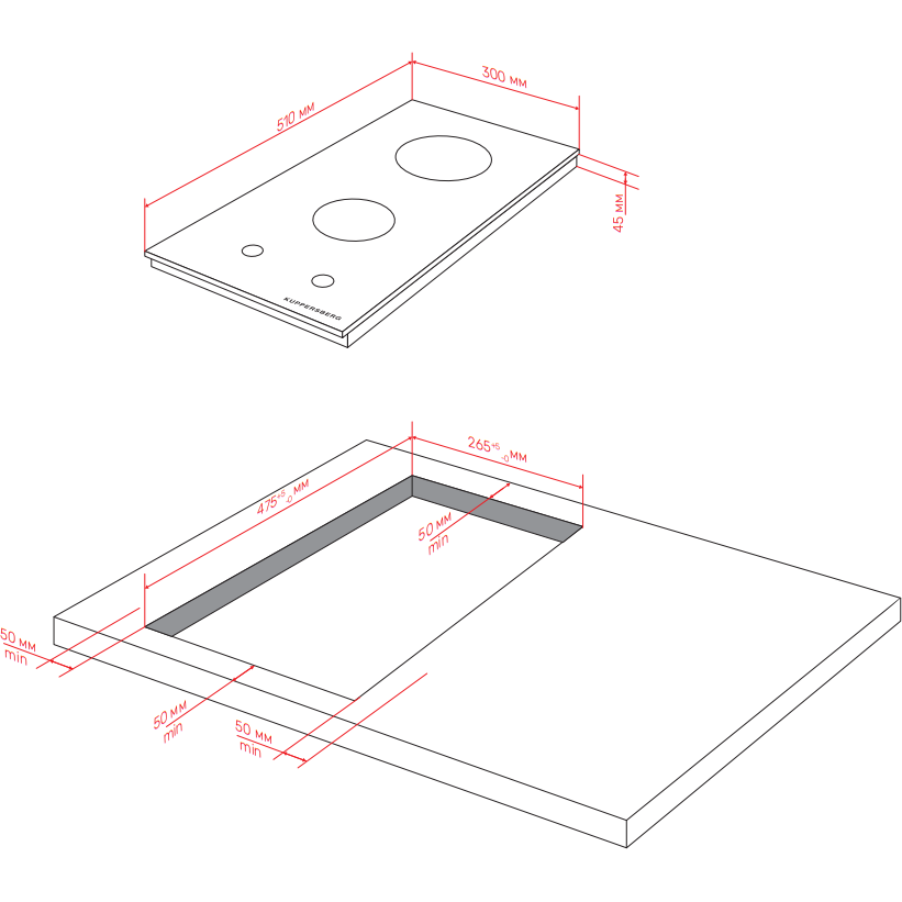Газовая варочная панель Kuppersberg FG 30 B - фото 2