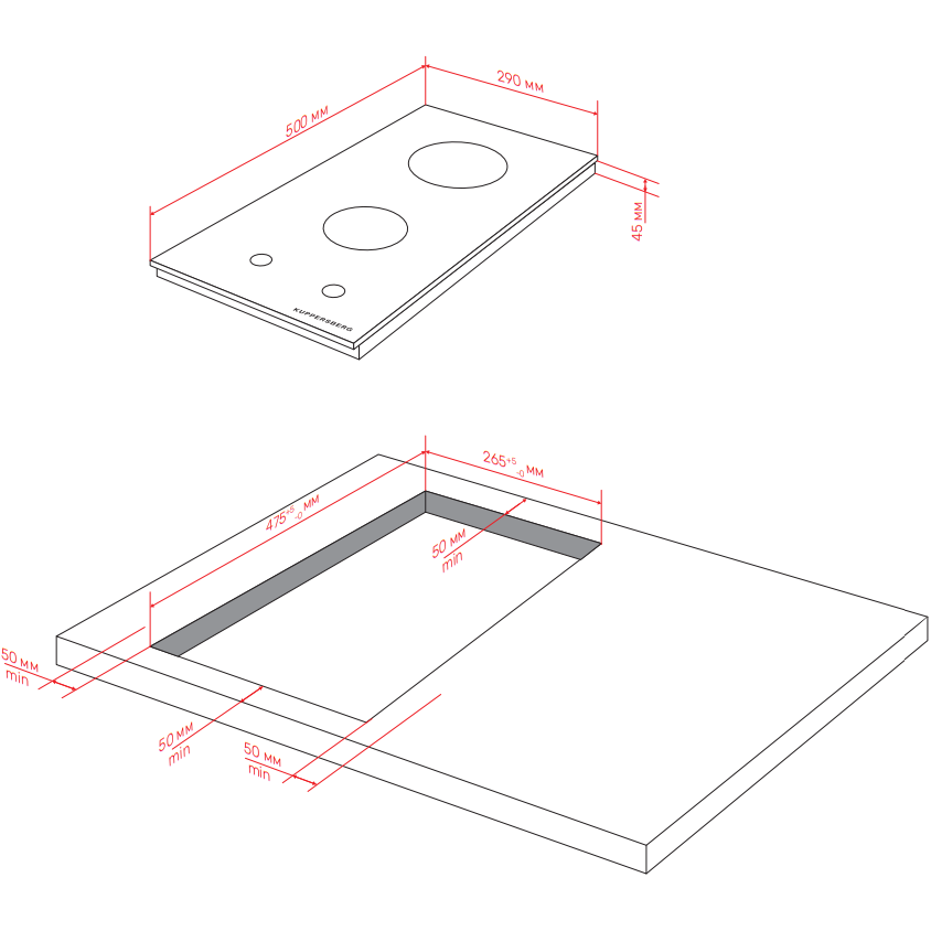 Газовая варочная панель Kuppersberg FS 30 B - фото 2