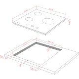 Газовая варочная панель Monsher MGG 44 Noir