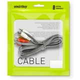 Кабель 3x RCA (M) - 3x RCA (M), 3м, SmartBuy KA-233-125