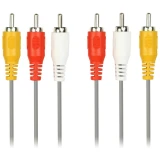 Кабель 3x RCA (M) - 3x RCA (M), 5м, SmartBuy KA-235-100