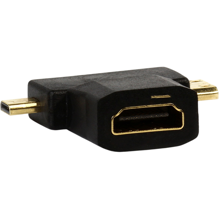 Переходник HDMI (F) - Micro HDMI/Mini HDMI (M), SmartBuy A119