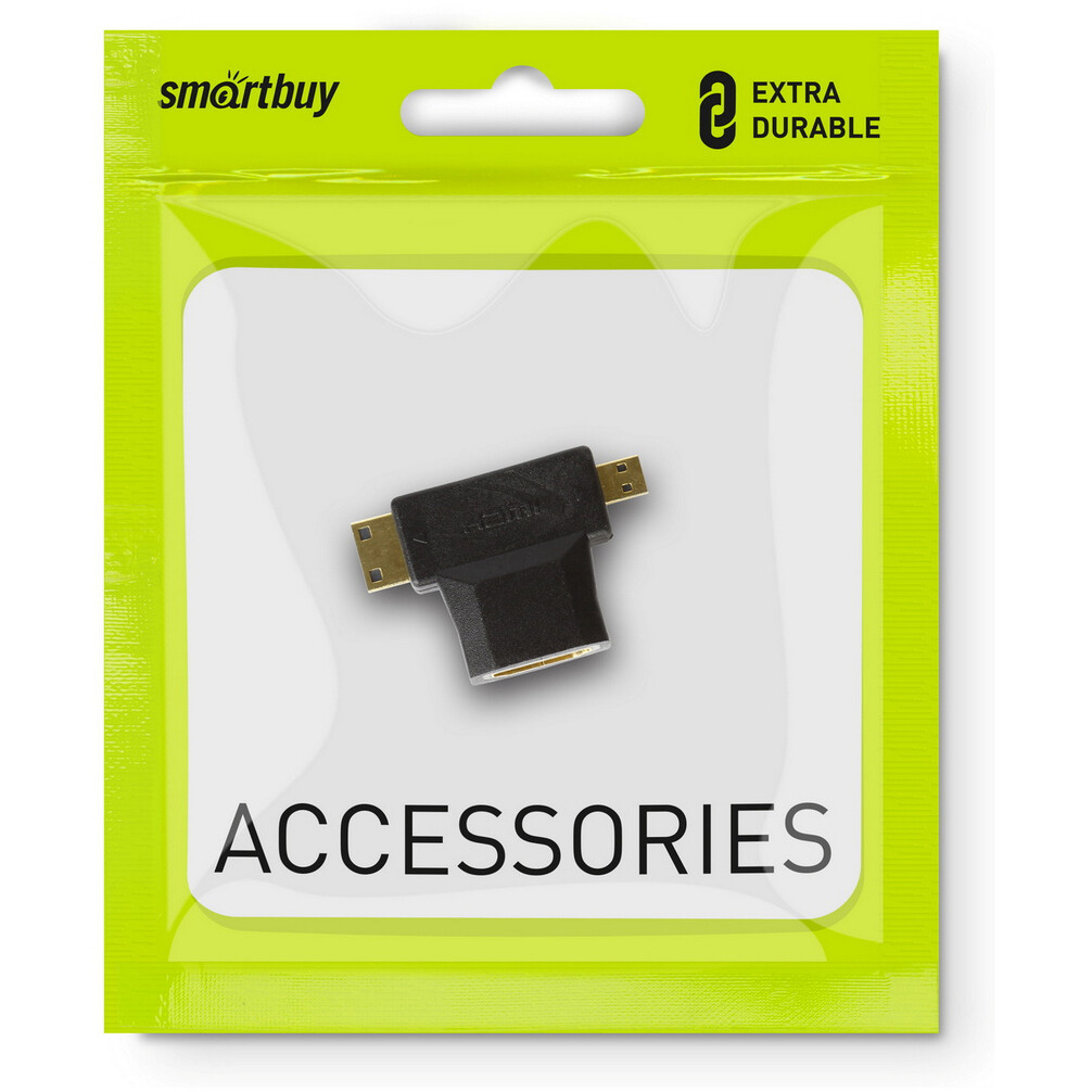 Переходник HDMI (F) - Micro HDMI/Mini HDMI (M), SmartBuy A119 - фото 2