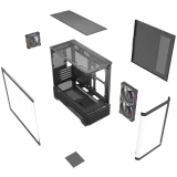 Корпус Powercase Vision Micro M6B Black (CVMM6B-A3)