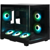 Корпус XASTRA QR500M 6ARGB-FC-C6-UC Black (QR500M-1FA36A-1FA24A-1FC12A-C6-UC)