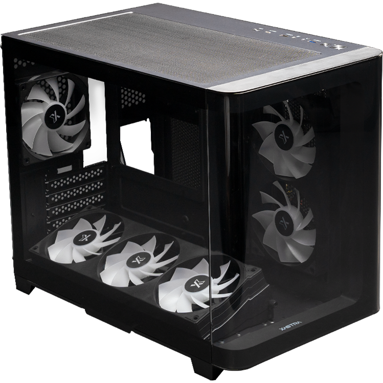 Корпус XASTRA QR500M 6ARGB-FC-C6-UC Black - QR500M-1FA36A-1FA24A-1FC12A-C6-UC - фото 6
