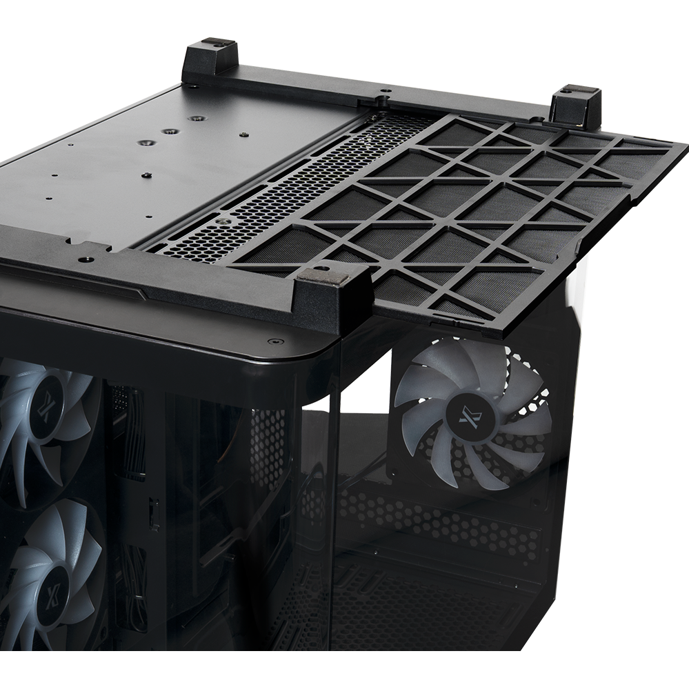 Корпус XASTRA QR500M 6ARGB-FC-C6-UC Black - QR500M-1FA36A-1FA24A-1FC12A-C6-UC - фото 11