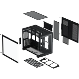 Корпус XASTRA QR500M 6ARGB-FC-C6-UC Black (QR500M-1FA36A-1FA24A-1FC12A-C6-UC)