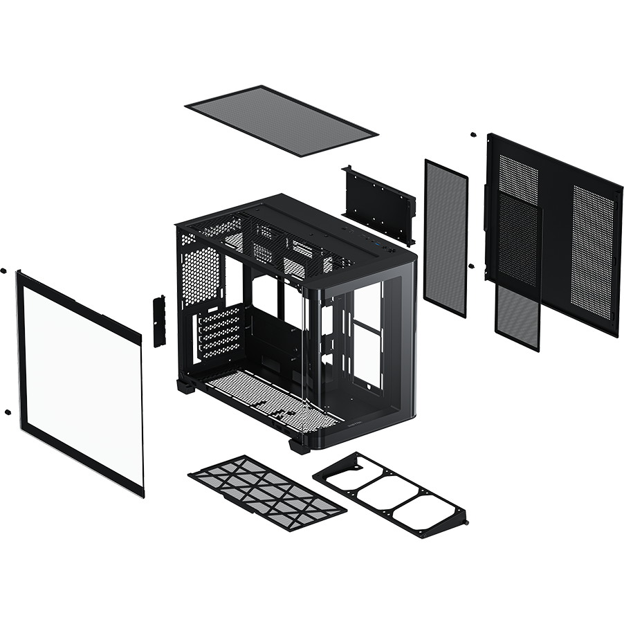 Корпус XASTRA QR500M 6ARGB-FC-C6-UC Black - QR500M-1FA36A-1FA24A-1FC12A-C6-UC - фото 12