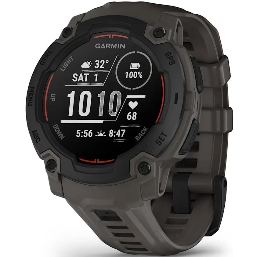 Умные часы Garmin Instinct E 45 mm Black with Charcoal Band - 010-02933-00