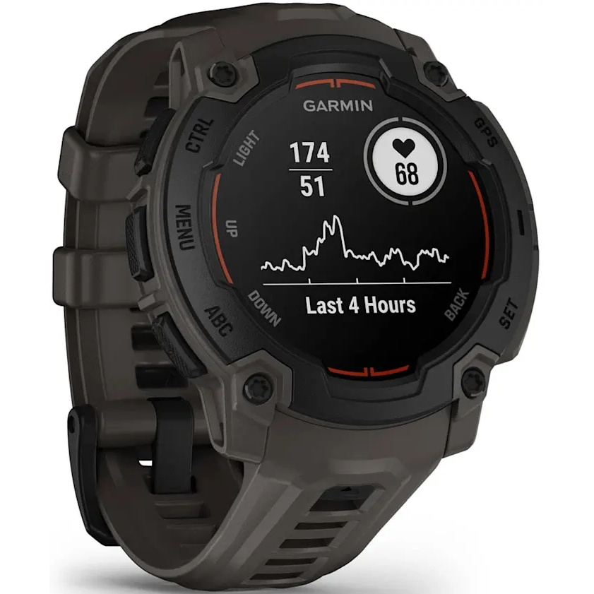 Умные часы Garmin Instinct E 45 mm Black with Charcoal Band - 010-02933-00 - фото 3
