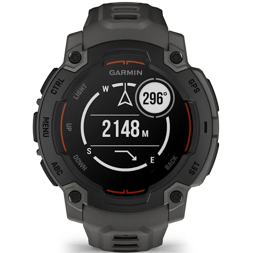Умные часы Garmin Instinct E 45 mm Black with Charcoal Band - 010-02933-00 - фото 5