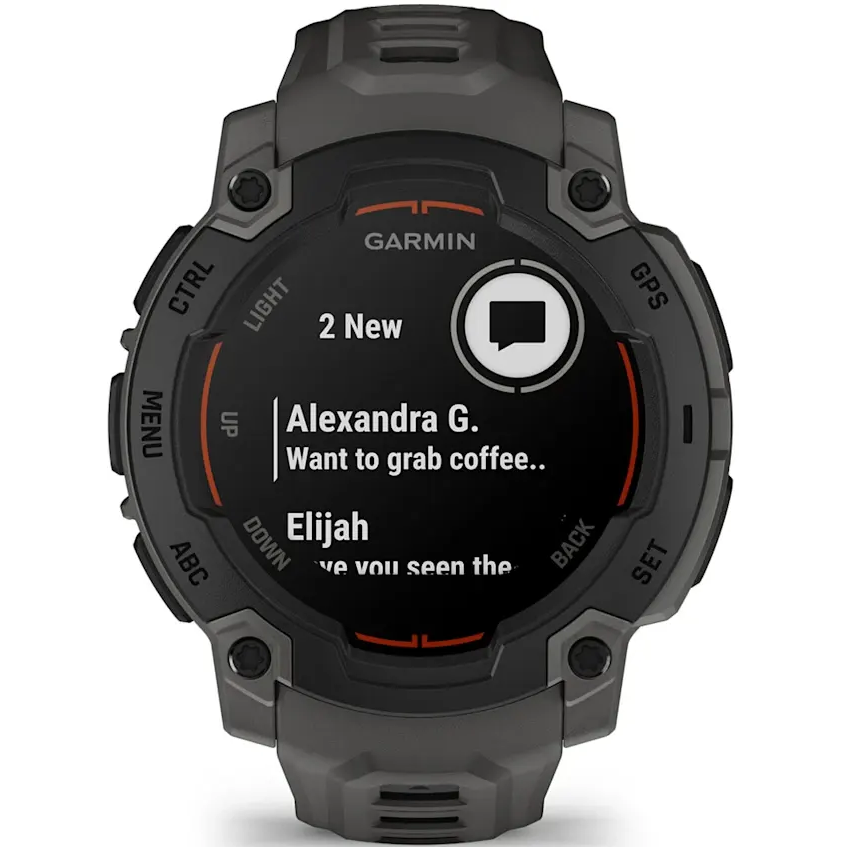Умные часы Garmin Instinct E 45 mm Black with Charcoal Band - 010-02933-00 - фото 6