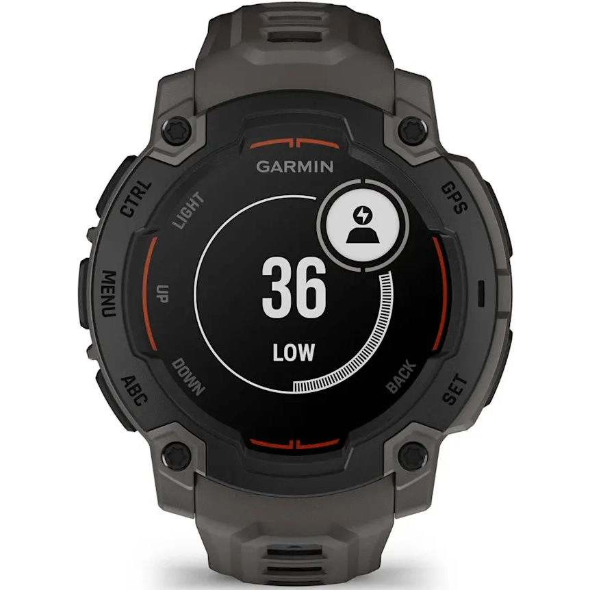 Умные часы Garmin Instinct E 45 mm Black with Charcoal Band - 010-02933-00 - фото 8