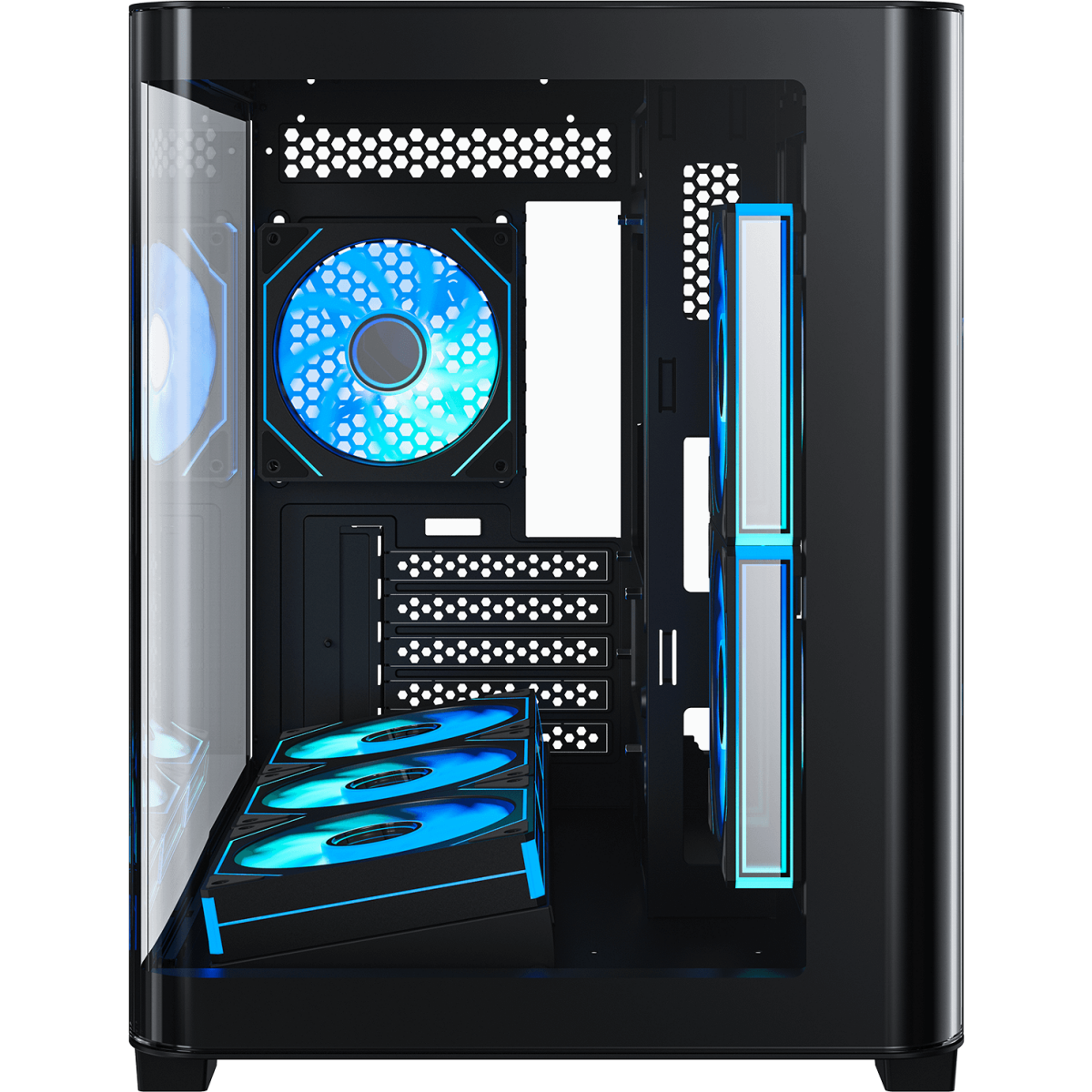 Корпус XASTRA QR500M 6ARGB-FM-C10-UC Black - QR500M-6FM12A-C10-UC - фото 2