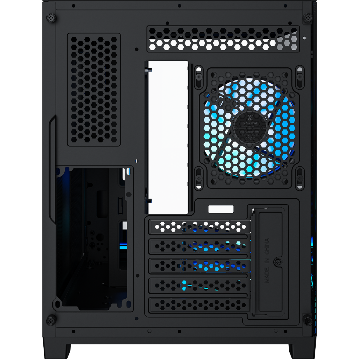 Корпус XASTRA QR500M 6ARGB-FM-C10-UC Black - QR500M-6FM12A-C10-UC - фото 7