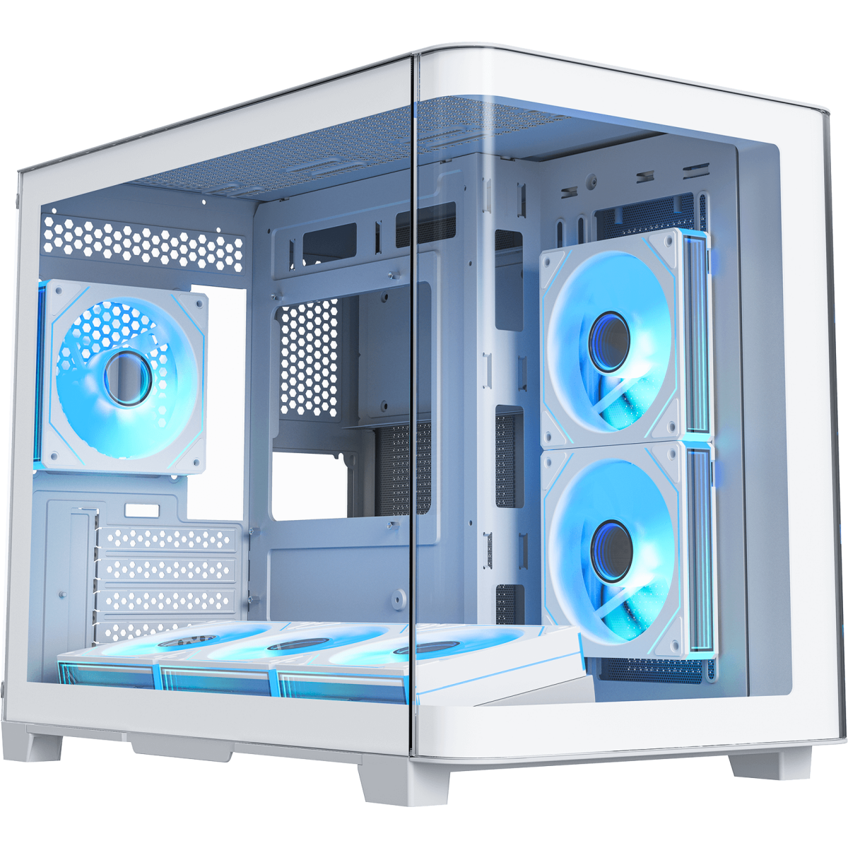 Корпус XASTRA QR500M 6ARGB-FM-C10-UC White - QR500M-6FM12A-C10-UC-WH