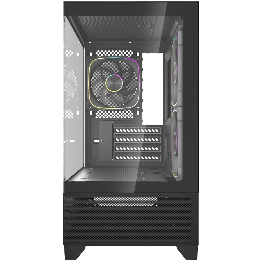 Корпус Powercase Vision Micro M4B Black - CVMM4B-A3 - фото 2