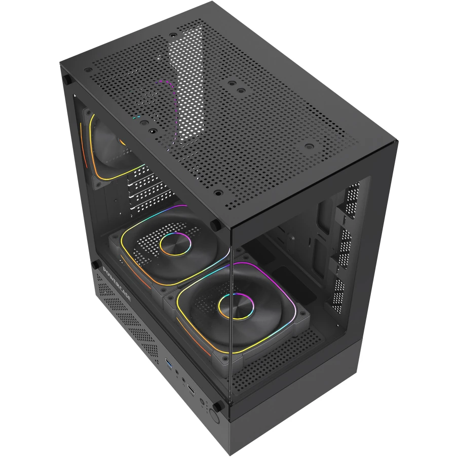 Корпус Powercase Vision Micro M1 ARGB Black - CVMM1B-A3 - фото 4