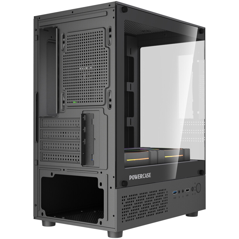 Корпус Powercase Vision Micro M1 ARGB Black - CVMM1B-A3 - фото 7