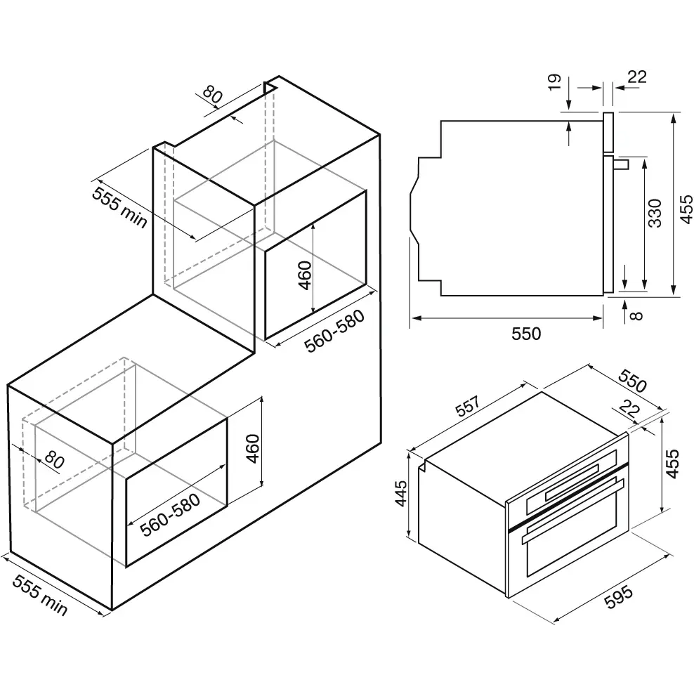 Духовой шкаф KRONA PARABEL 45H BL - КА-00005773 - фото 15