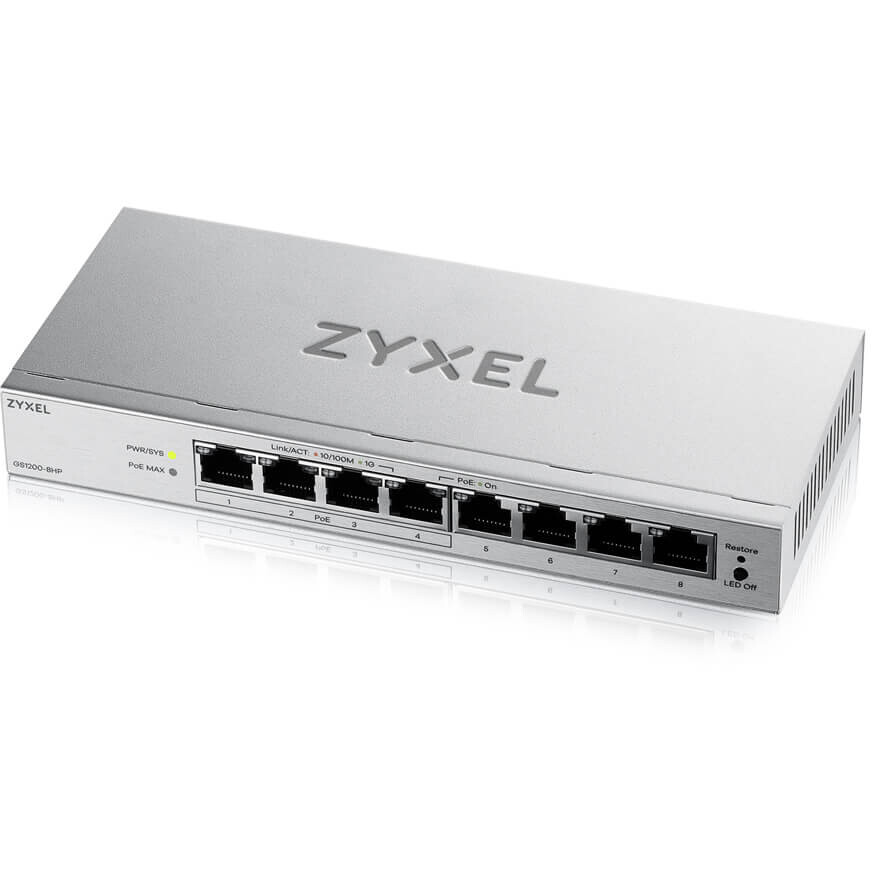 Коммутатор (свитч) Zyxel GS1200-8HP V3 - GS1200-8HPV3 - фото 3