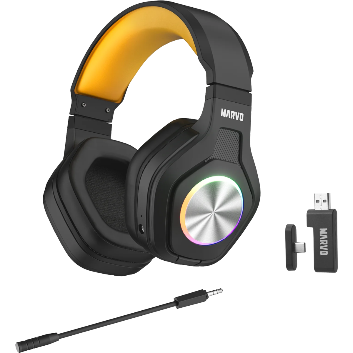 Гарнитура MARVO HG9084W Pulz 80W Black - фото 5