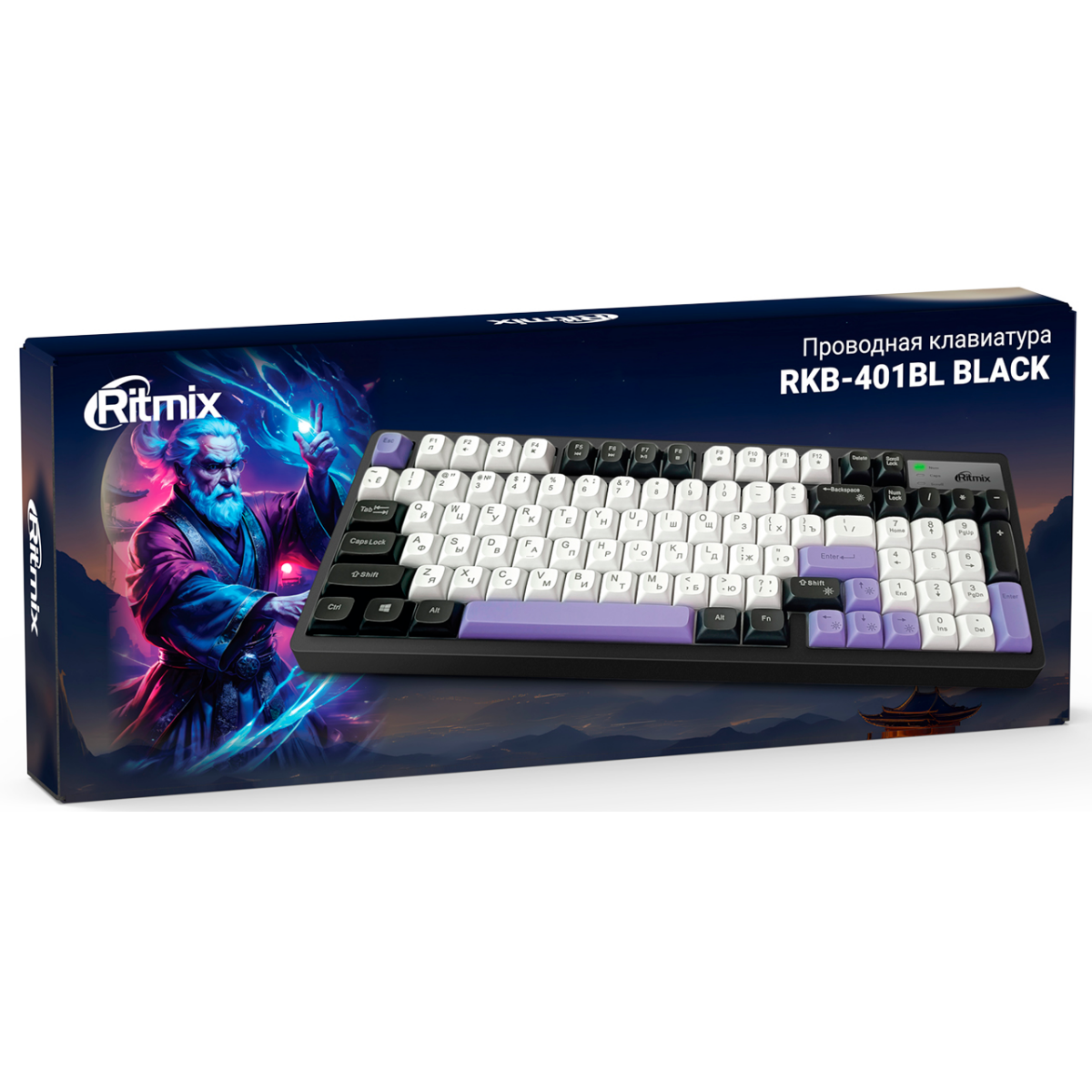 Клавиатура Ritmix RKB-401BL Black - фото 3