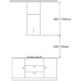 Вытяжка MEFERI TUBE35WH ISLA ULTRA