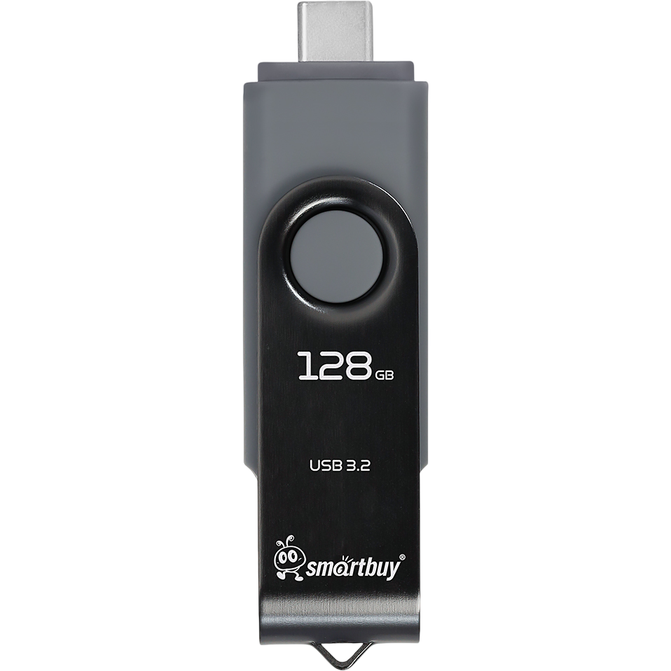 USB Flash накопитель 128GB SmartBuy Twist Dual (SB128GB3DUOTWK) - фото 3