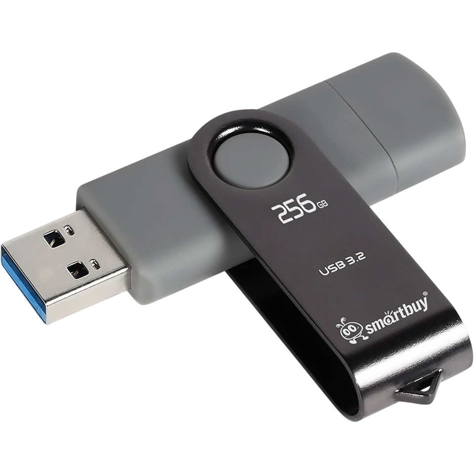 USB Flash накопитель 256GB SmartBuy Twist Dual (SB256GB3DUOTWK)