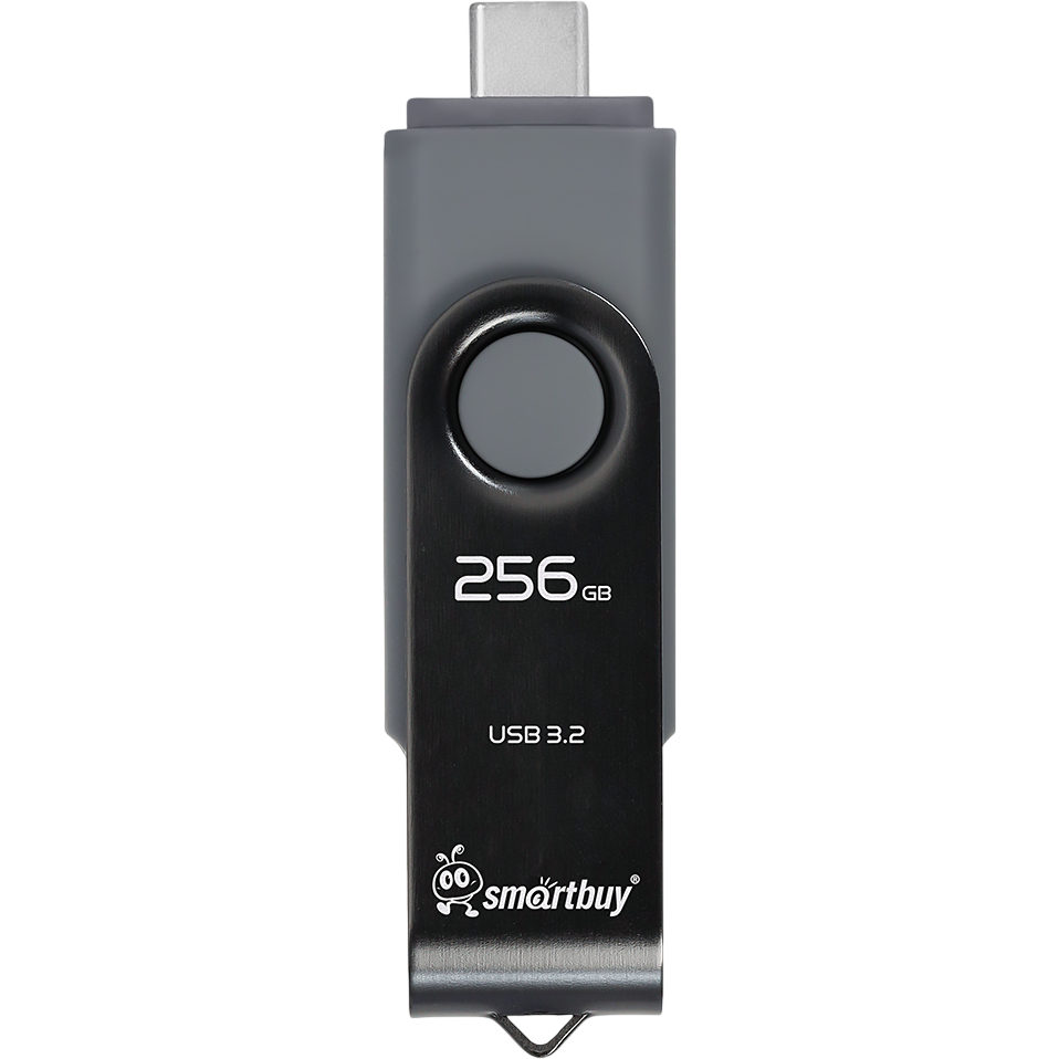 USB Flash накопитель 256GB SmartBuy Twist Dual (SB256GB3DUOTWK) - фото 3