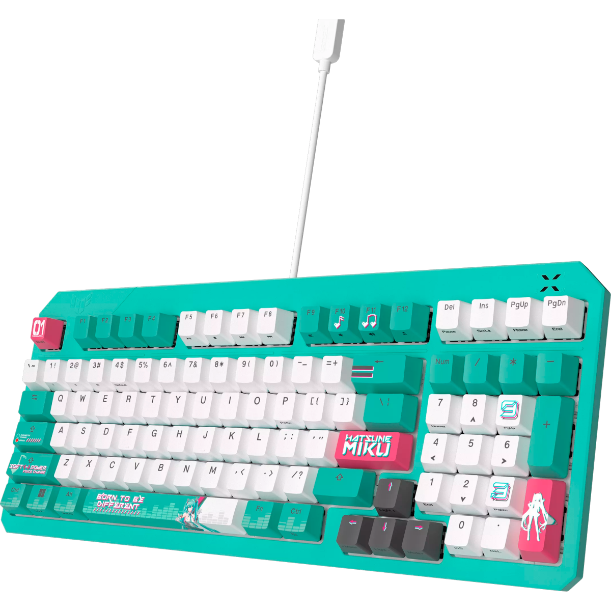 Клавиатура ASUS TUF Gaming K3 Gen II MIKU Edition - 90MP0460-BKRA30 - фото 2