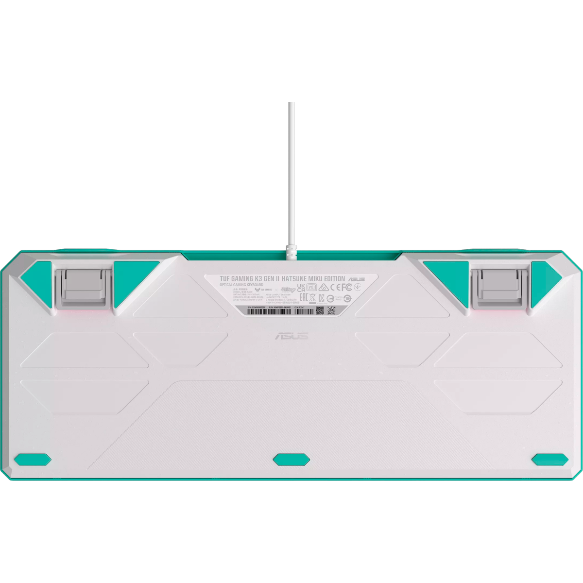Клавиатура ASUS TUF Gaming K3 Gen II MIKU Edition - 90MP0460-BKRA30 - фото 6