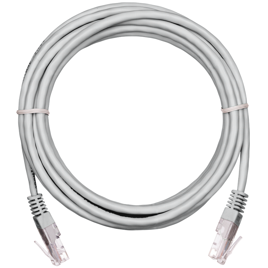 Патч-корд NETLAN EC-PC4SE55B-BC-PVC-005-GY-10, 0.5м (10 шт.)