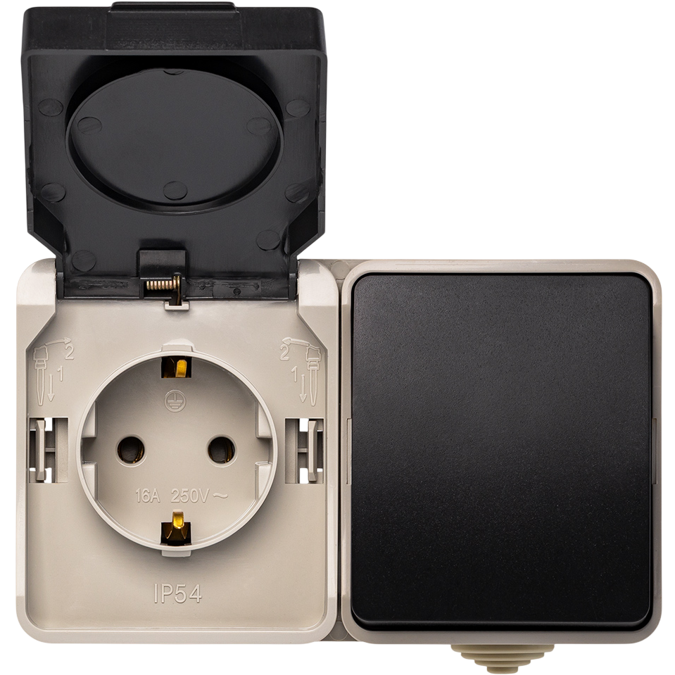 Розетка с выключателем SmartBuy Сатурн SBE-04w-16-SWS - фото 3