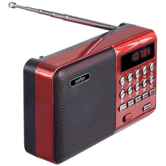 Радиоприёмник Perfeo PALM Red - PF_A4871 - фото 2