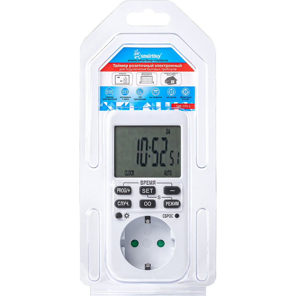 Розеточный таймер SmartBuy SBE-STE2 - фото 5