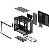 Корпус XASTRA QR500 7ARGB-FC-C6-UC Black (QR500-2FA36A-1FC12A-C6-UC)