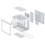 Корпус XASTRA QR500M 6ARGB-FC-C6-UC White (QR500M-1FA36A-1FA24A-1FC12A-C6-UC-WH)