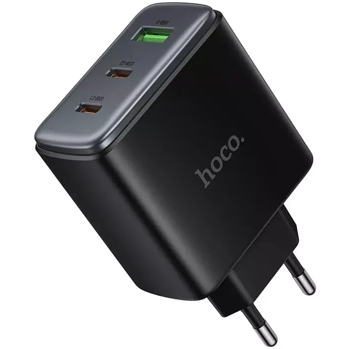 Сетевое зарядное устройство HOCO C160A Black - 6942007672009 - фото 2