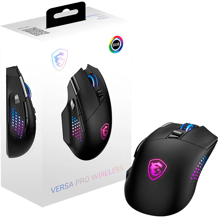 Мышь MSI VERSA PRO WIRELESS Black - S12-4301340-CLA - фото 5