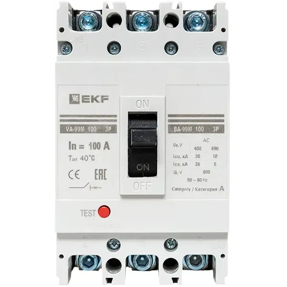 Автоматический выключатель EKF mccb99-100-100m