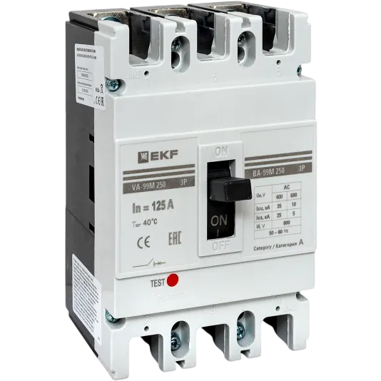 Автоматический выключатель EKF mccb99-250-125m