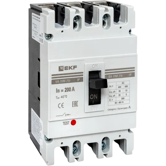 Автоматический выключатель EKF mccb99-250-200m