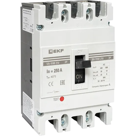 Автоматический выключатель EKF mccb99-250-250m
