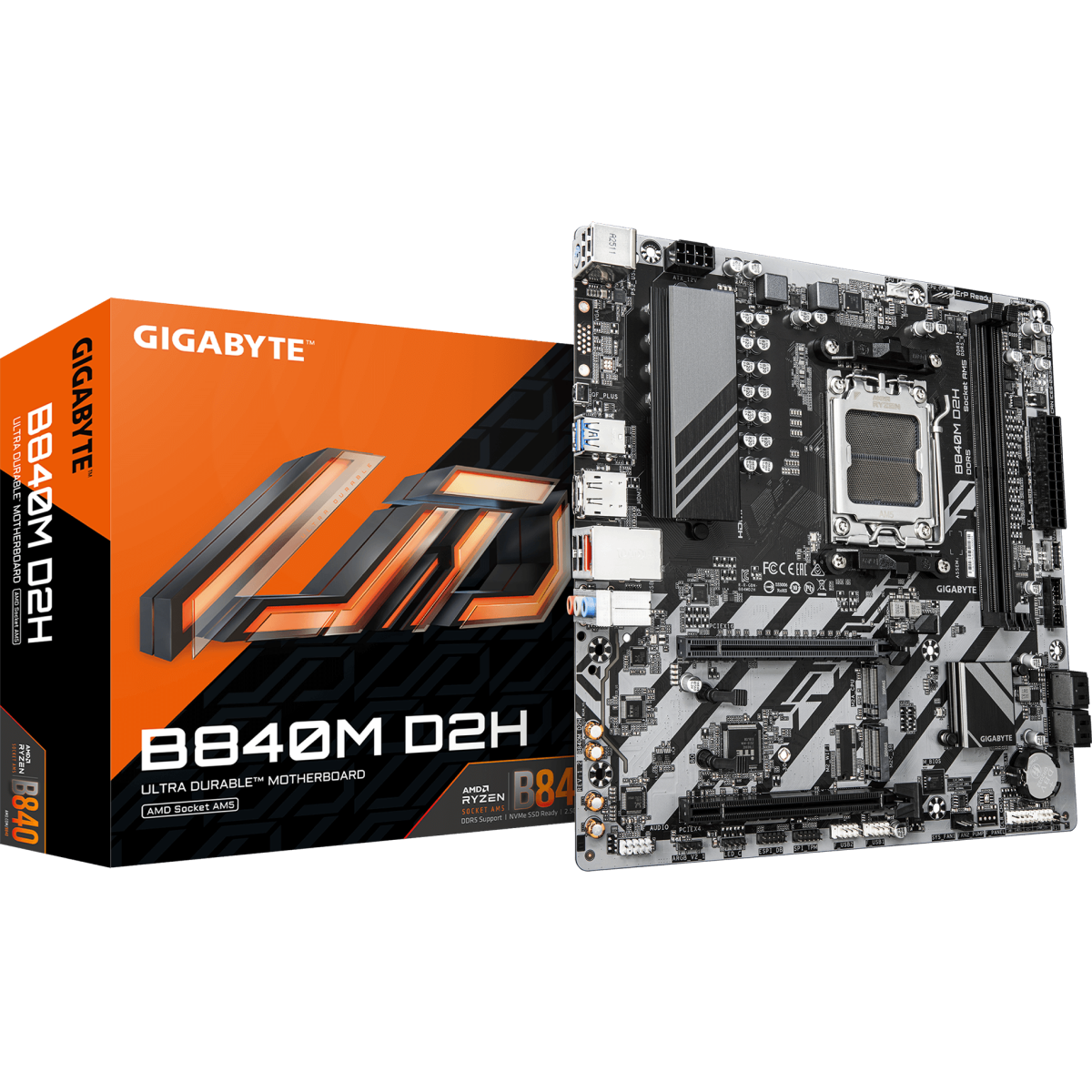 Материнская плата Gigabyte B840M D2H (rev. 1.2) - фото 4