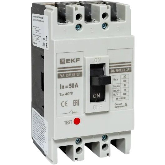 Автоматический выключатель EKF mccb99-63-50m
