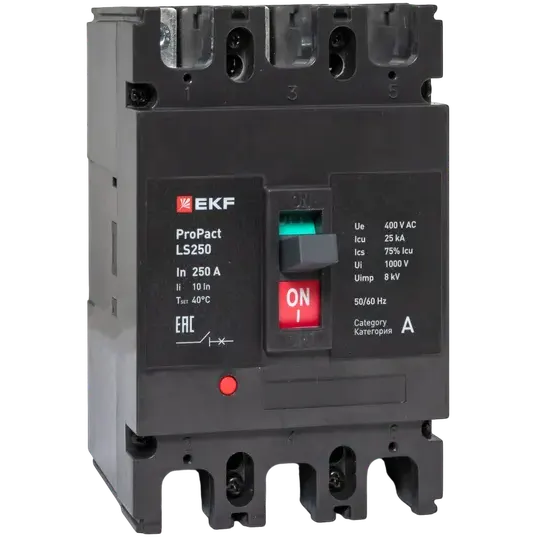 Автоматический выключатель EKF mccb-250-25-3-250-ls